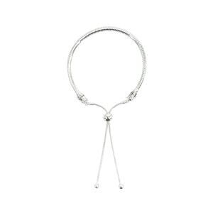 PANDORA Moments Snake Chain Slider Bracelet in Silver